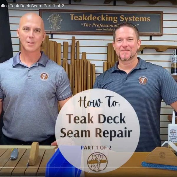 Teak decking video How to do Teak Deck Seam Repair